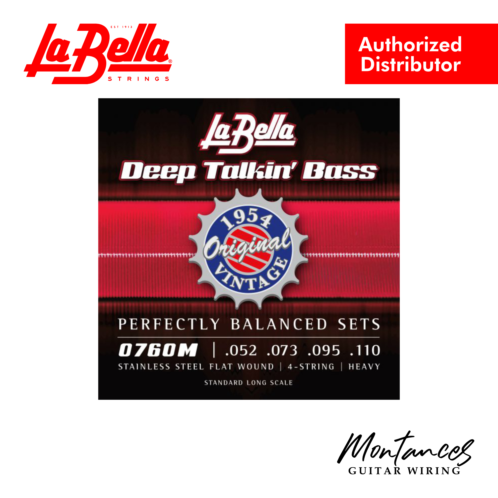 La Bella 0760M Deep Talkin' Bass, 1954 "Original" Style - Bass Guitar Strings