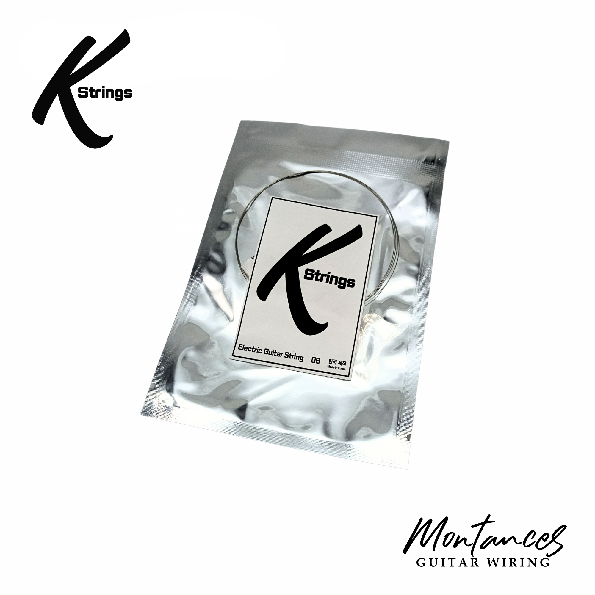K-Strings Electric Guitar 1pc Single String – Replacement Strings for .009 / .010 / .011 Gauge | High-Quality, Affordable, Smooth Tone | Made in Korea