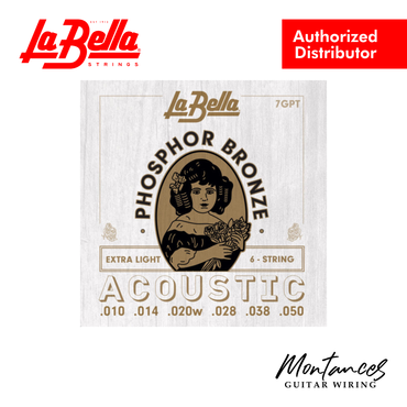 La Bella 7GPT Phosphor Bronze - Extra Light - Acoustic Guitar Strings