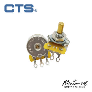 CTS® Premium US ¼” Short Length Mini-Size Potentiometer (Offset guitars)