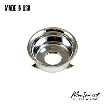 Jack Plate for Telecaster, Cup style, Chrome color made in USA