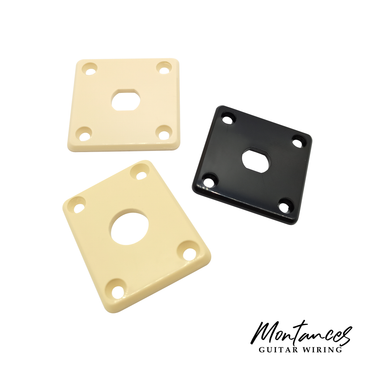 Jack Plate Square/Rectangular Socket Plastic Material for Les Paul