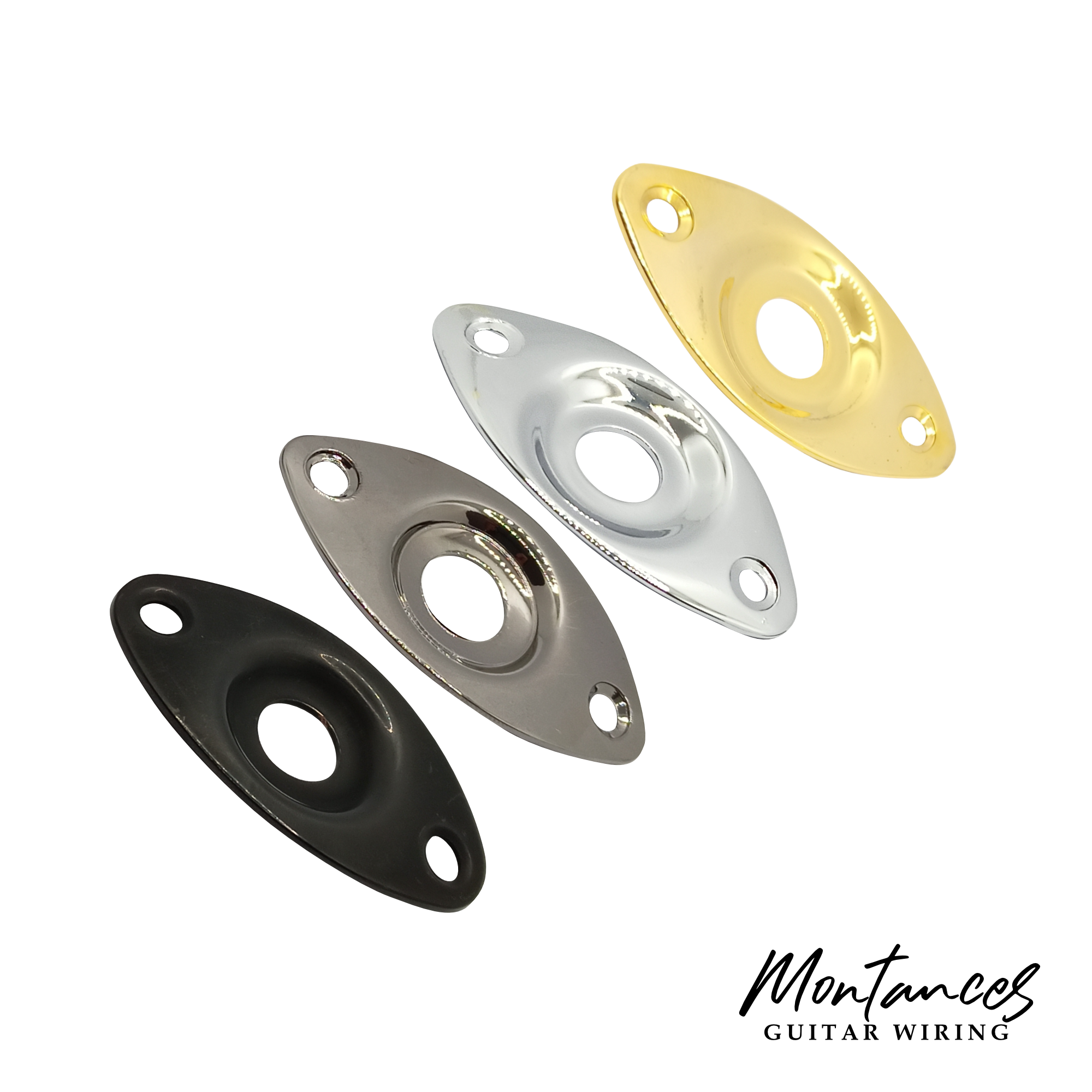 Jack Plate Oval Curved Metal