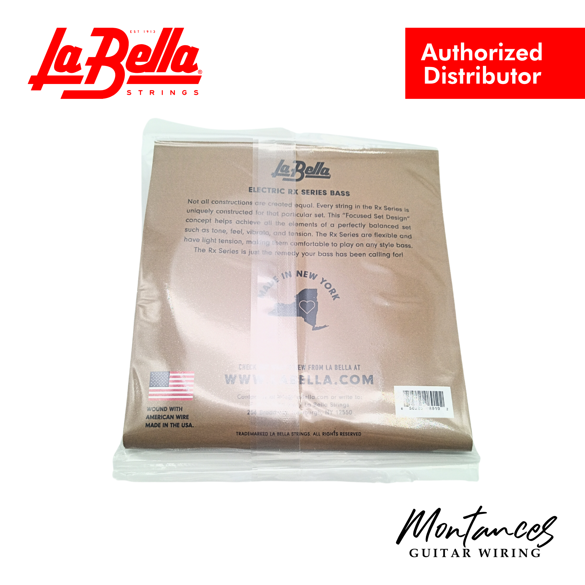 La Bella RX-S5D Rx Stainless , 45-65-85-105-130 - Bass Guitar Strings