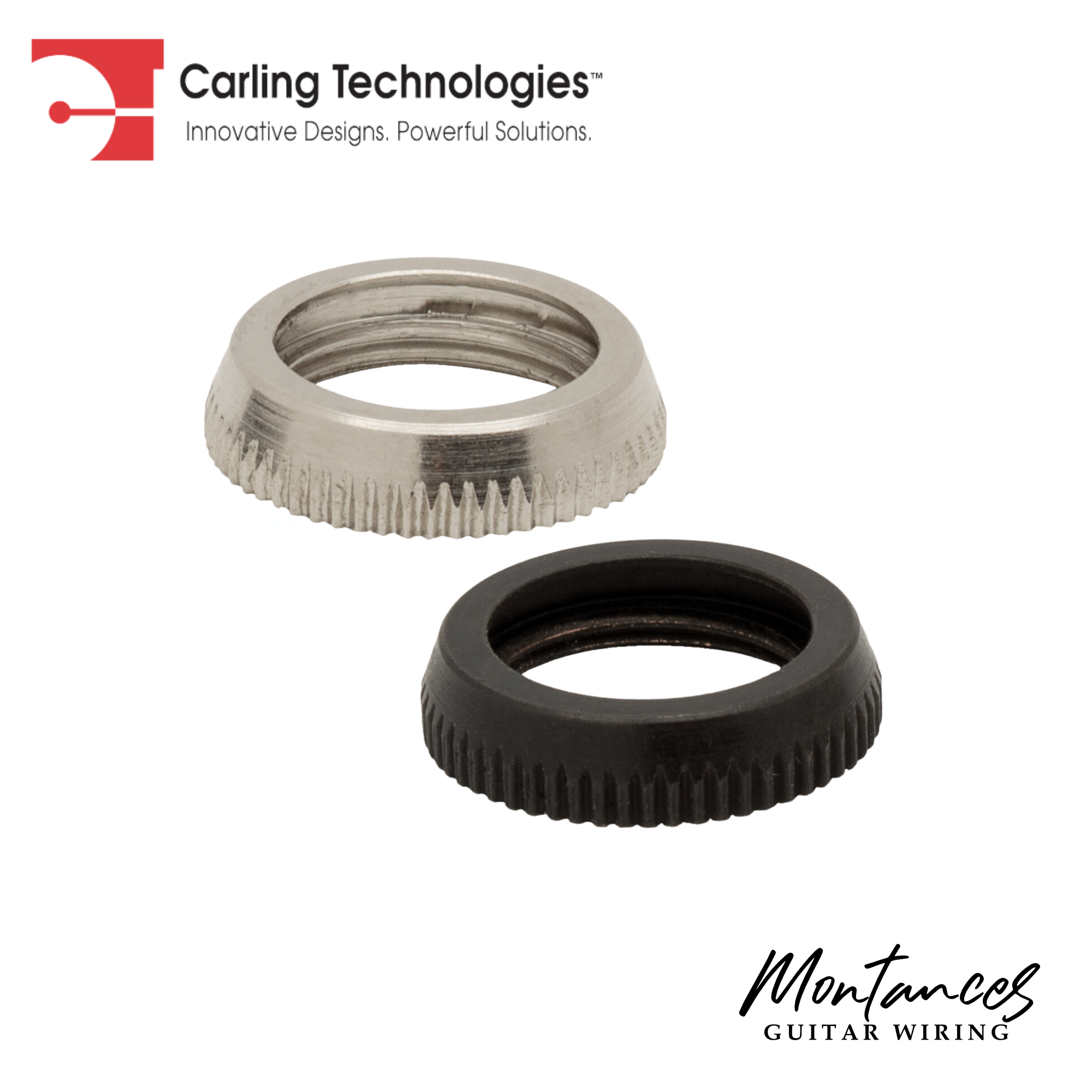 Large Dress Nut - Carling, 15/32-32UNS, for Toggle Switches and Footswitches for guitar pedal and stomp boxes