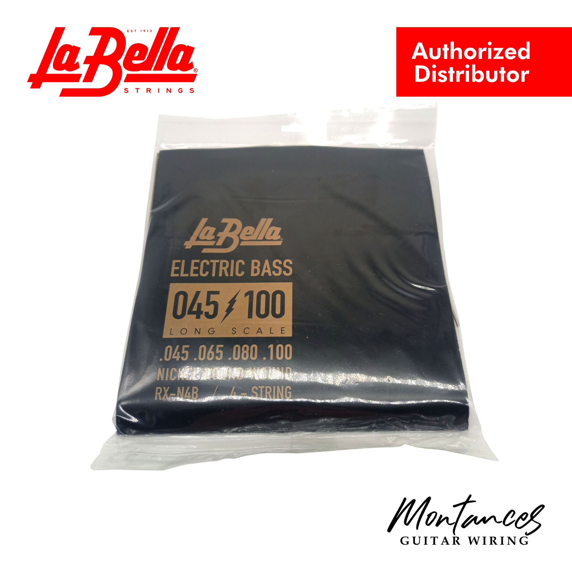 La Bella® RX-N4B Rx Nickel, 45-65-80-100 - Bass Guitar Strings
