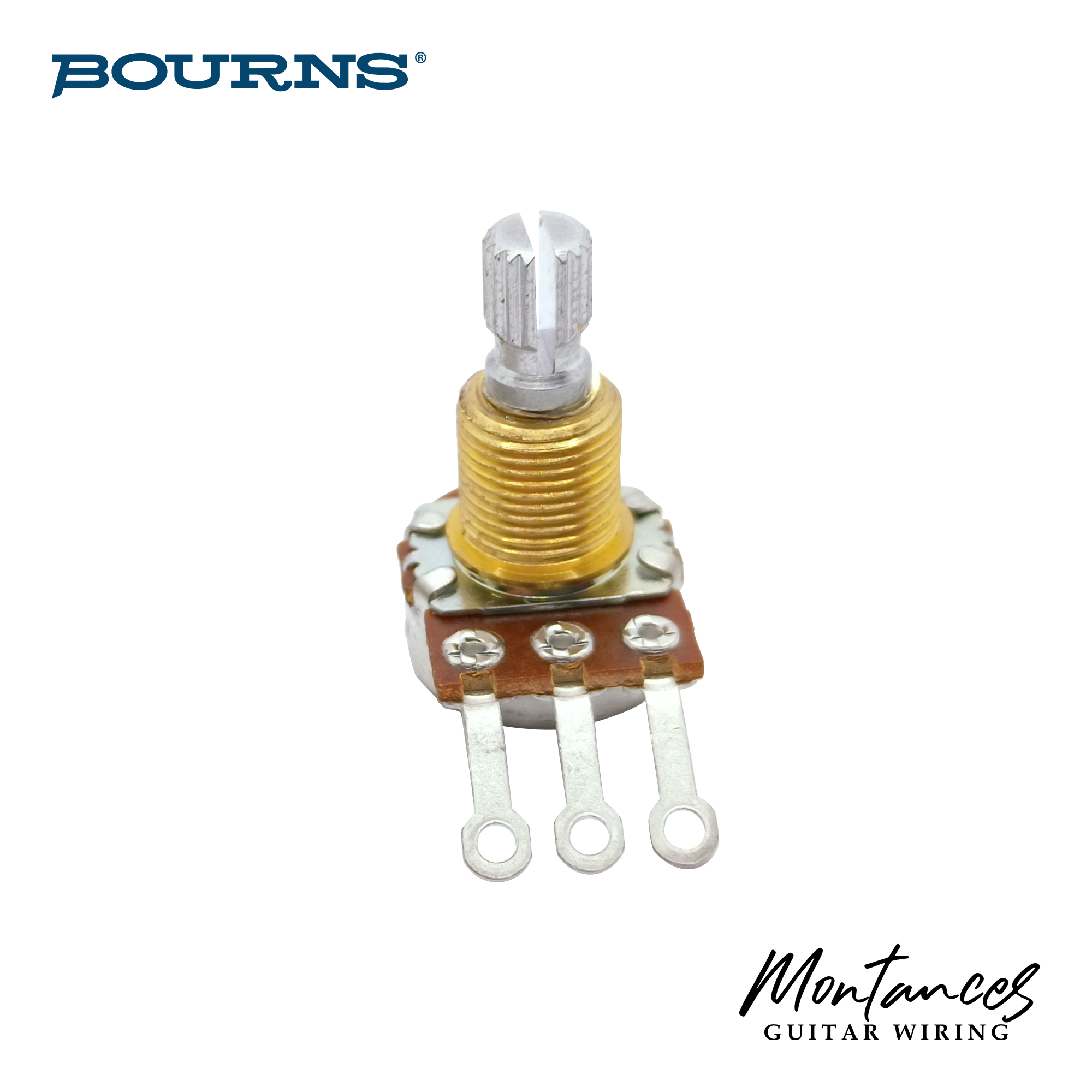Bourns® US ⅜” Standard Length Mini-Size Potentiometer (Split Shaft)