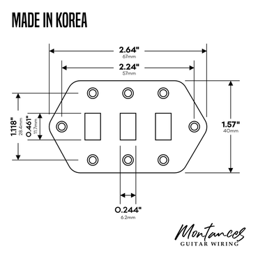 Control Plate for Jaguar Style, Selector Switch, made in Korea