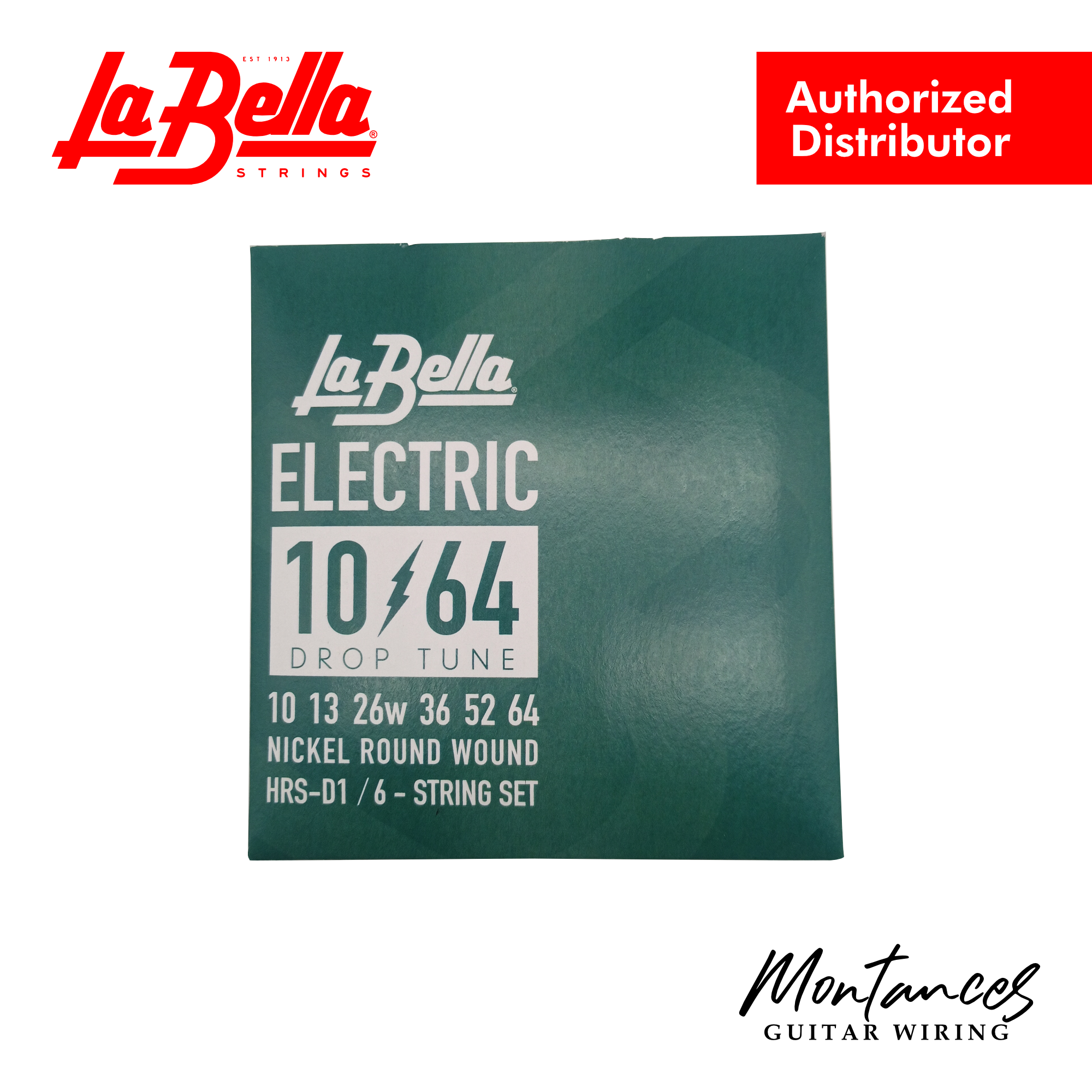 La Bella® HRS-D1 Drop Tune Electric Guitar Strings – 10-64