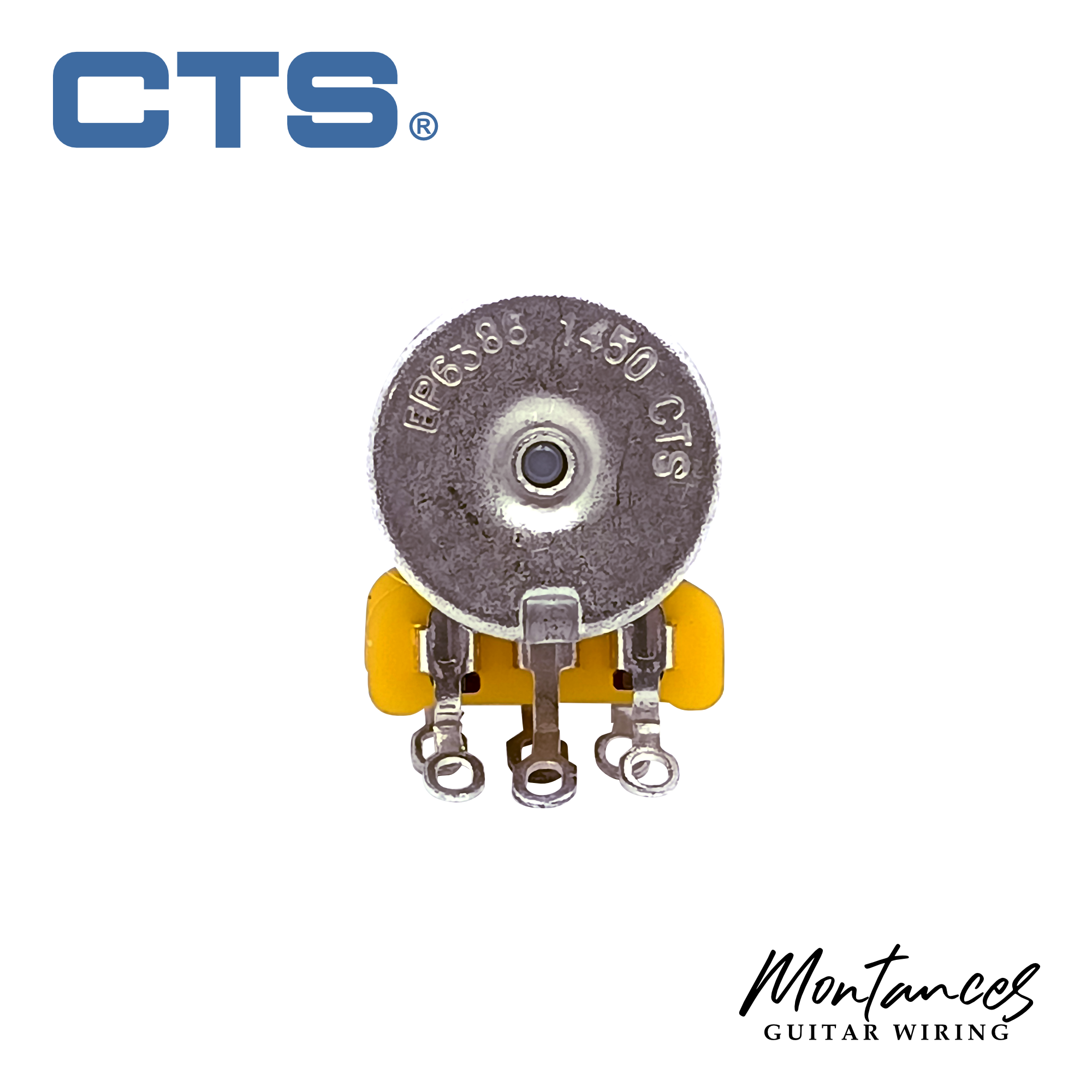 CTS Balance-Blend Dual Gang Potentiometer with center detent linear taper split shaft 24 splines
