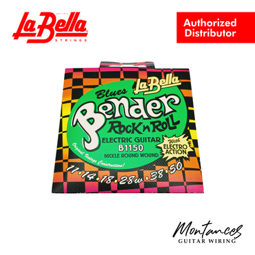 La Bella B1150 Blues Bender Electric Guitar Strings – 11–50 | Vintage Roundwound Tone | Nickel-Plated | Made in USA