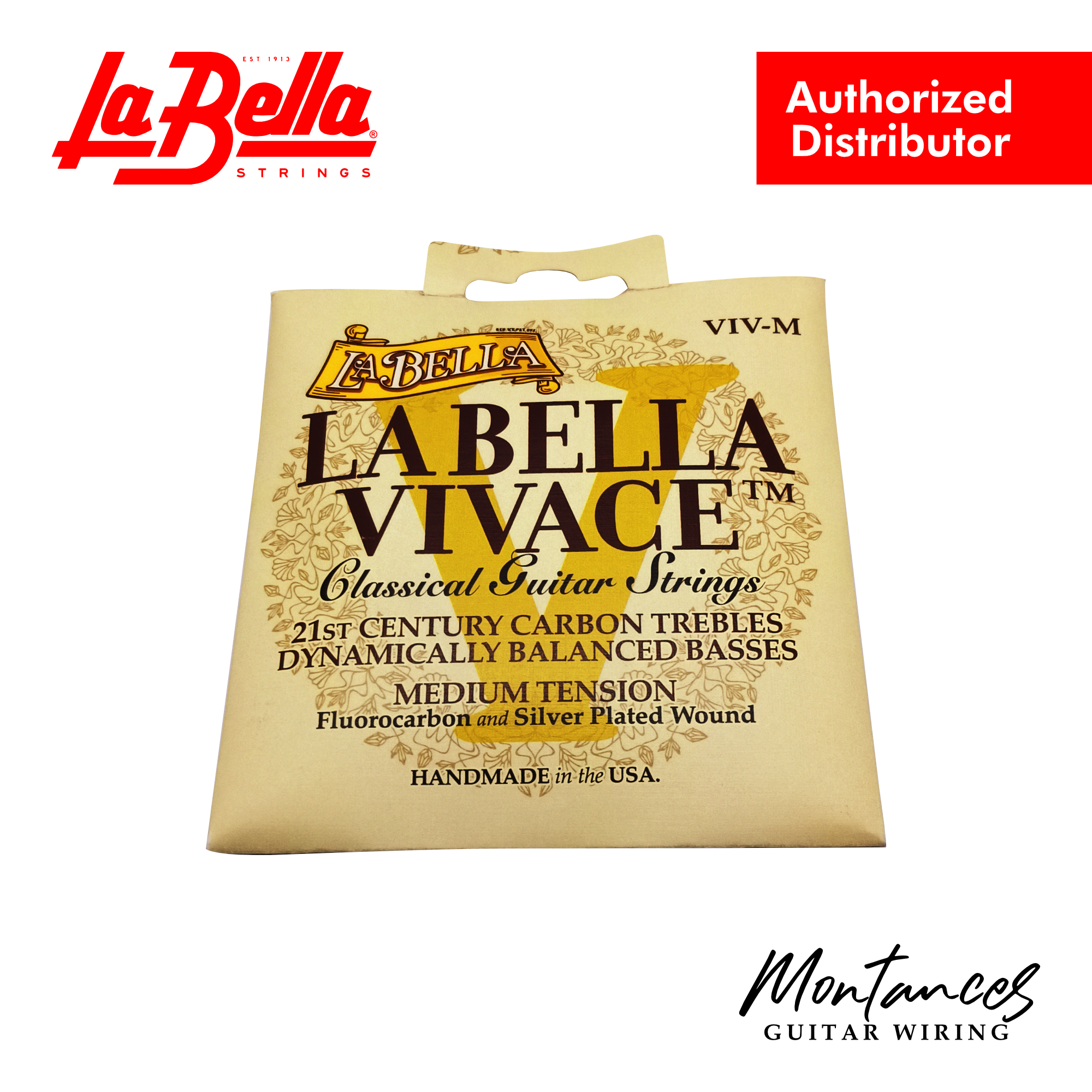 VIV-M La Bella Vivace Fluorocarbon Medium Tension - Classical Guitar Strings