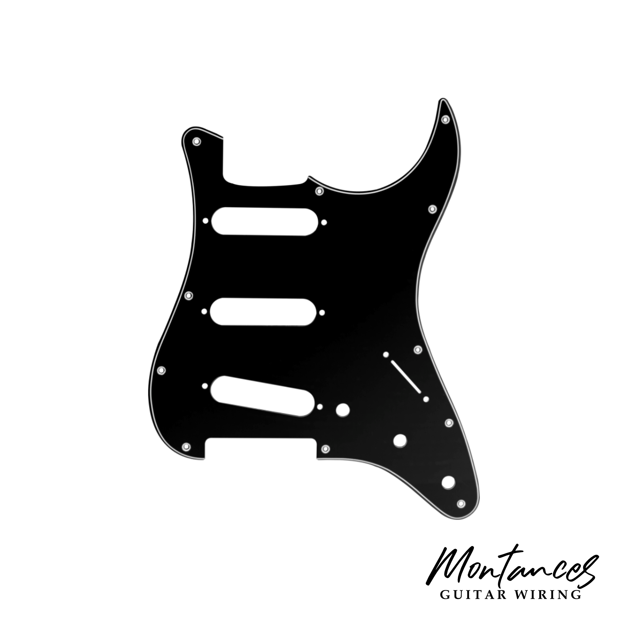 Pickguard for Strat style, 3-Ply, 11 hole