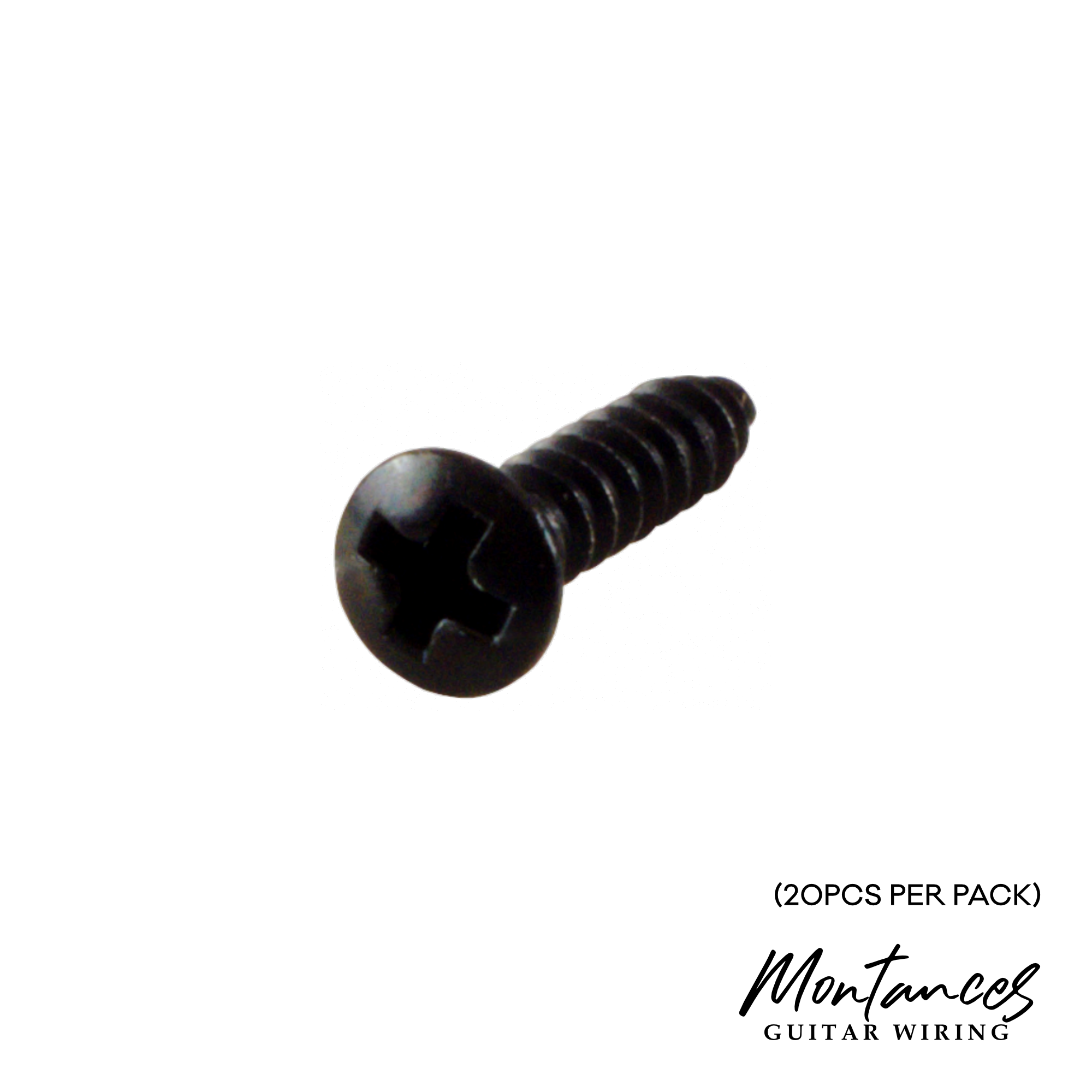 Screws for Pickguard and Control Plate Phillips Head (20pcs) – Multiple Colors | For Electric Guitar & Bass