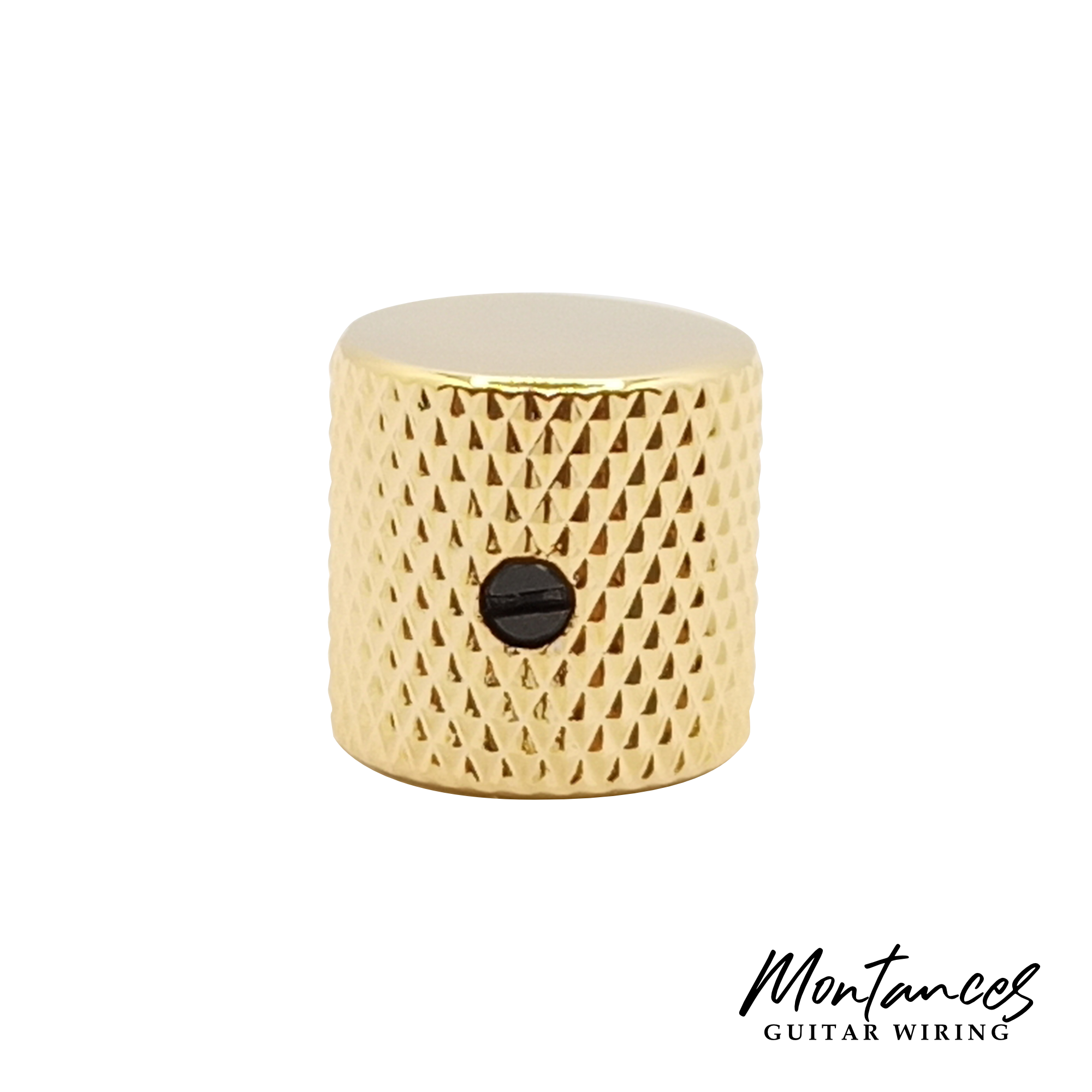 Metal Knobs Flat Top for 6.35mm Solid Shaft