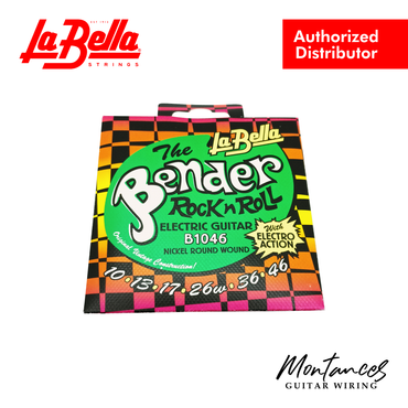 La Bella B1046 Bender Electric Guitar Strings – 10–46 | Vintage Nickel Roundwound | Regular Tension | Made in USA
