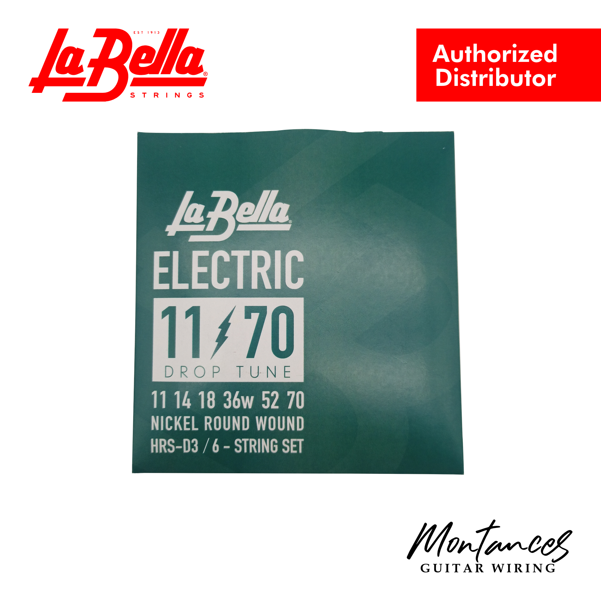 La Bella® HRS-D3 Drop Tune Electric Guitar Strings – 11-70