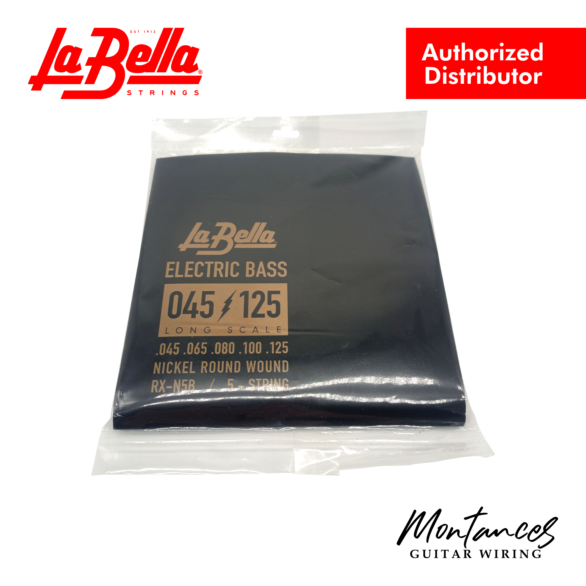 La Bella® RX-N5B Rx Nickel, 45-65-80-100-125 - Bass Guitar Strings