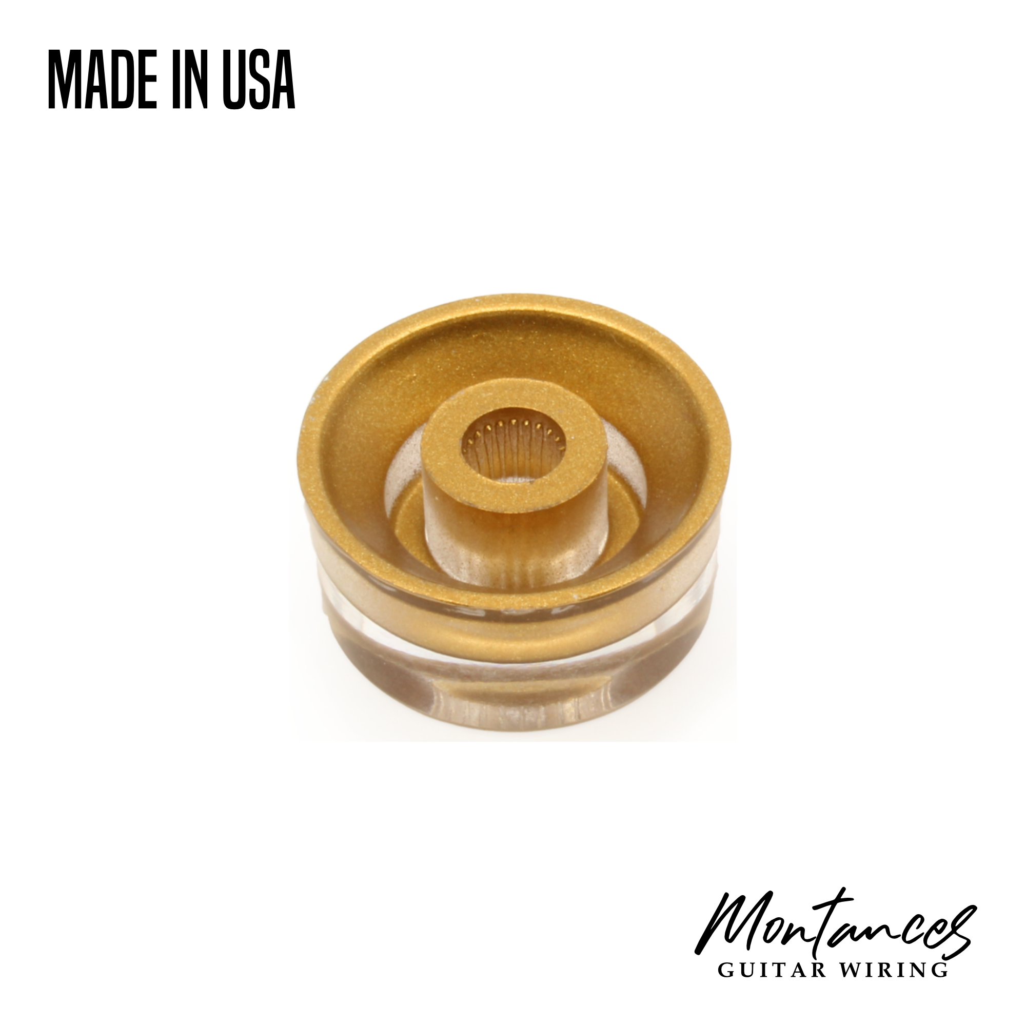 Speed Knob see-through, Les Paul Gibson Style made in USA, 24 splines, Sold Per Piece