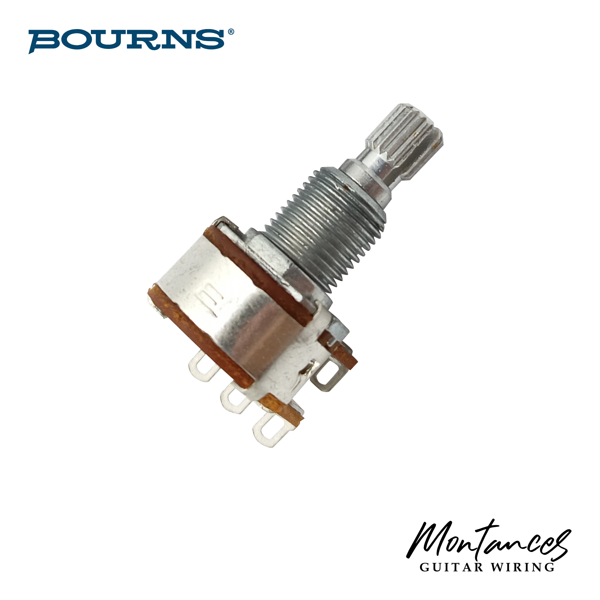 Bourns® ⅜” Standard Length Blend Balance Control Dual Gang Potentiometer (SPLIT SHAFT)