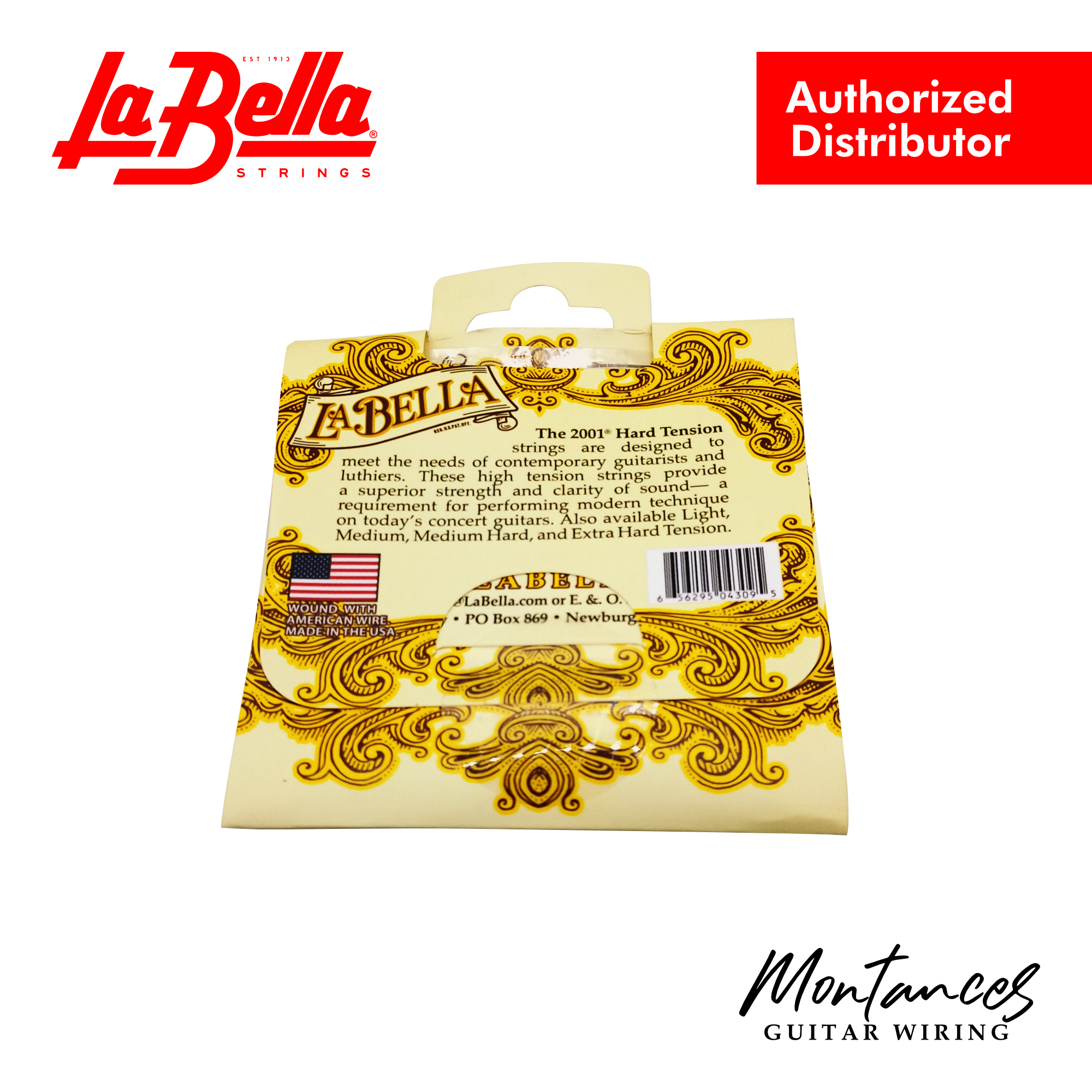 La Bella 2001 Classical - Hard Tension - Classical Guitar Strings