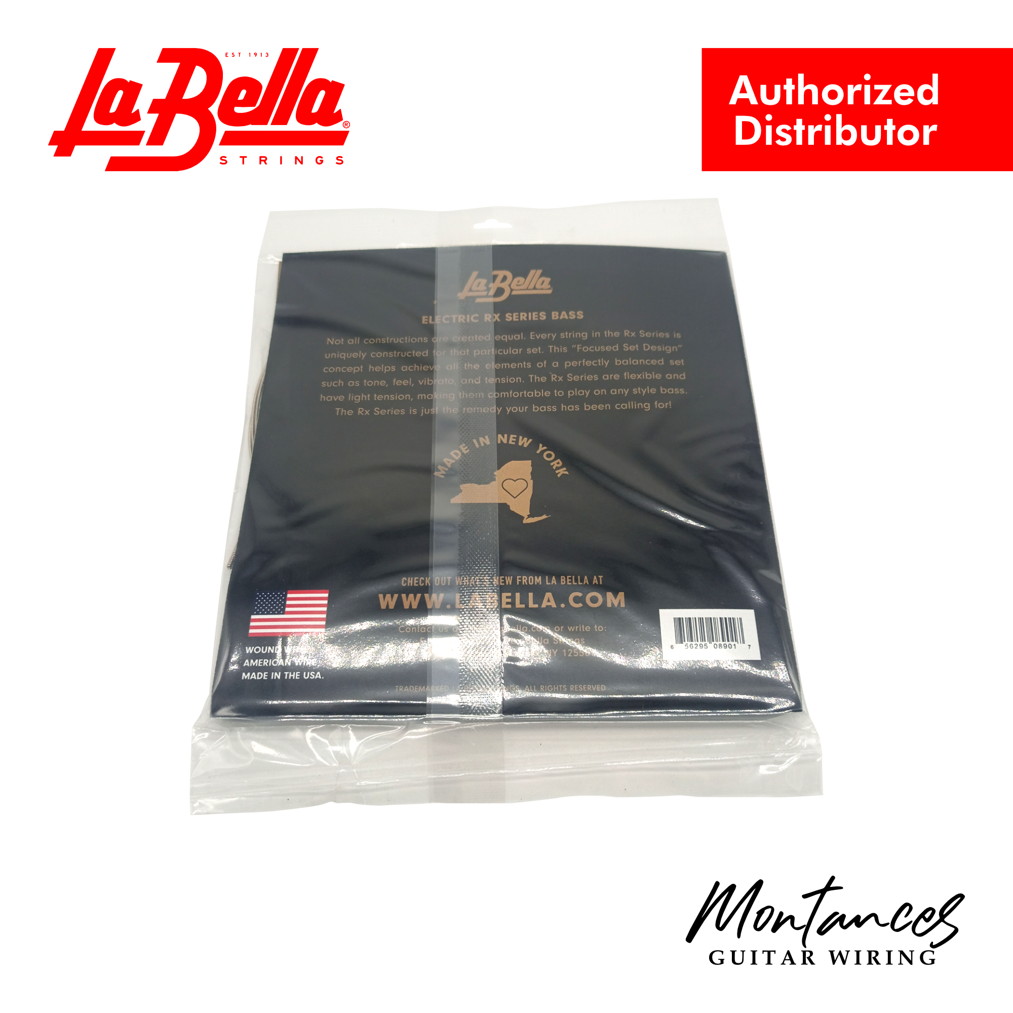 La Bella® RX-N4B Rx Nickel, 45-65-80-100 - Bass Guitar Strings