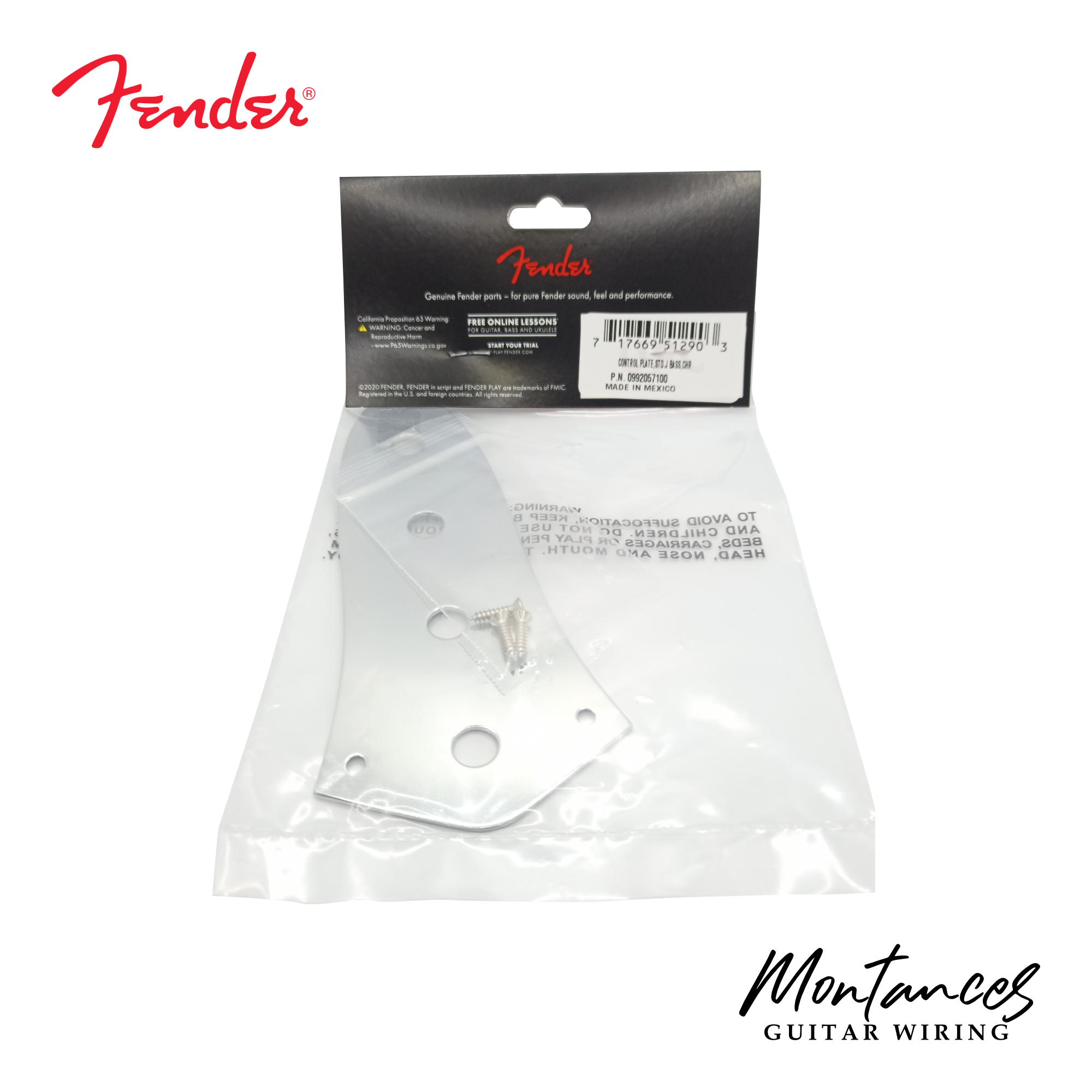 Fender® Control Plate for Jazz Bass