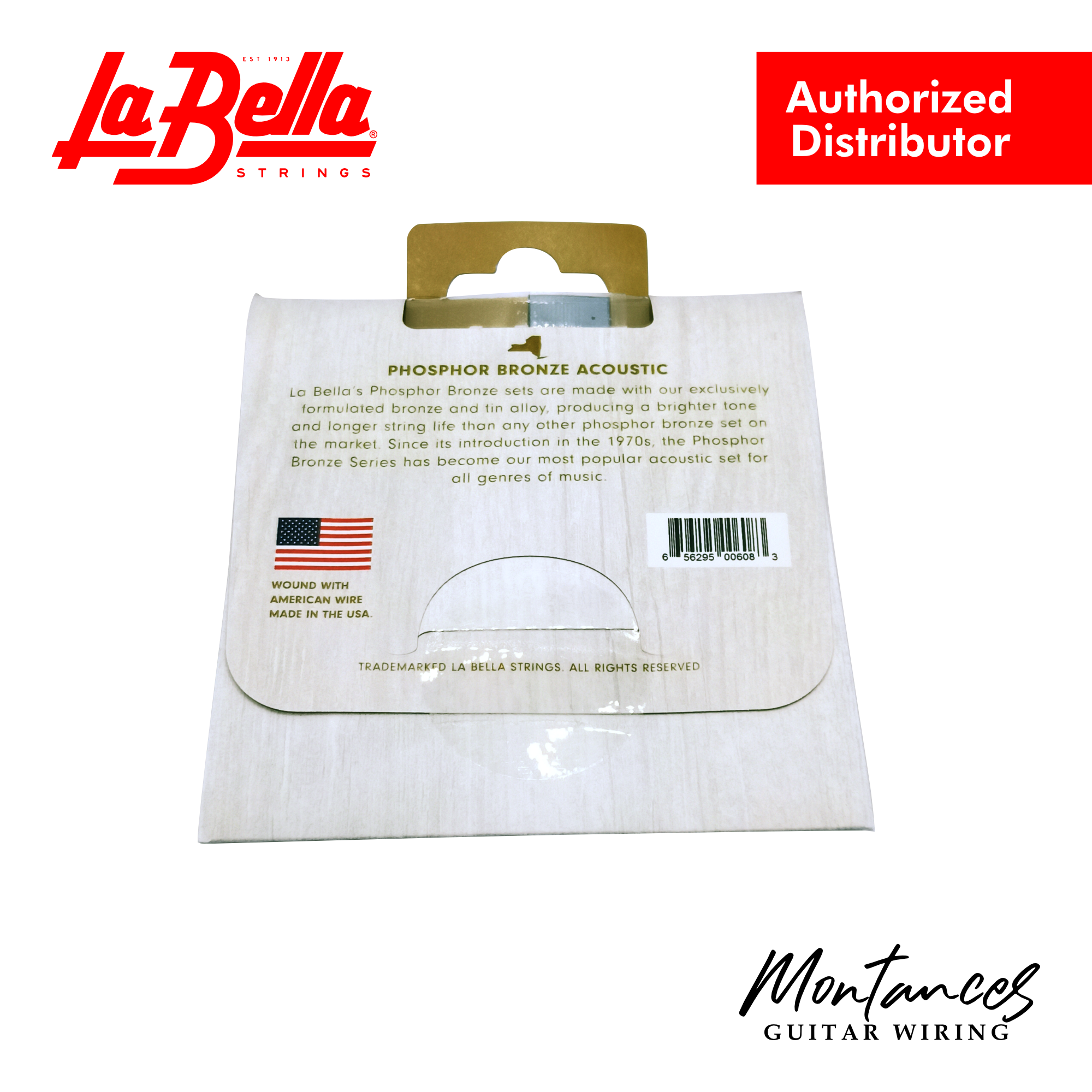 La Bella 7GPS Phosphor Bronze - Light - Acoustic Guitar Strings