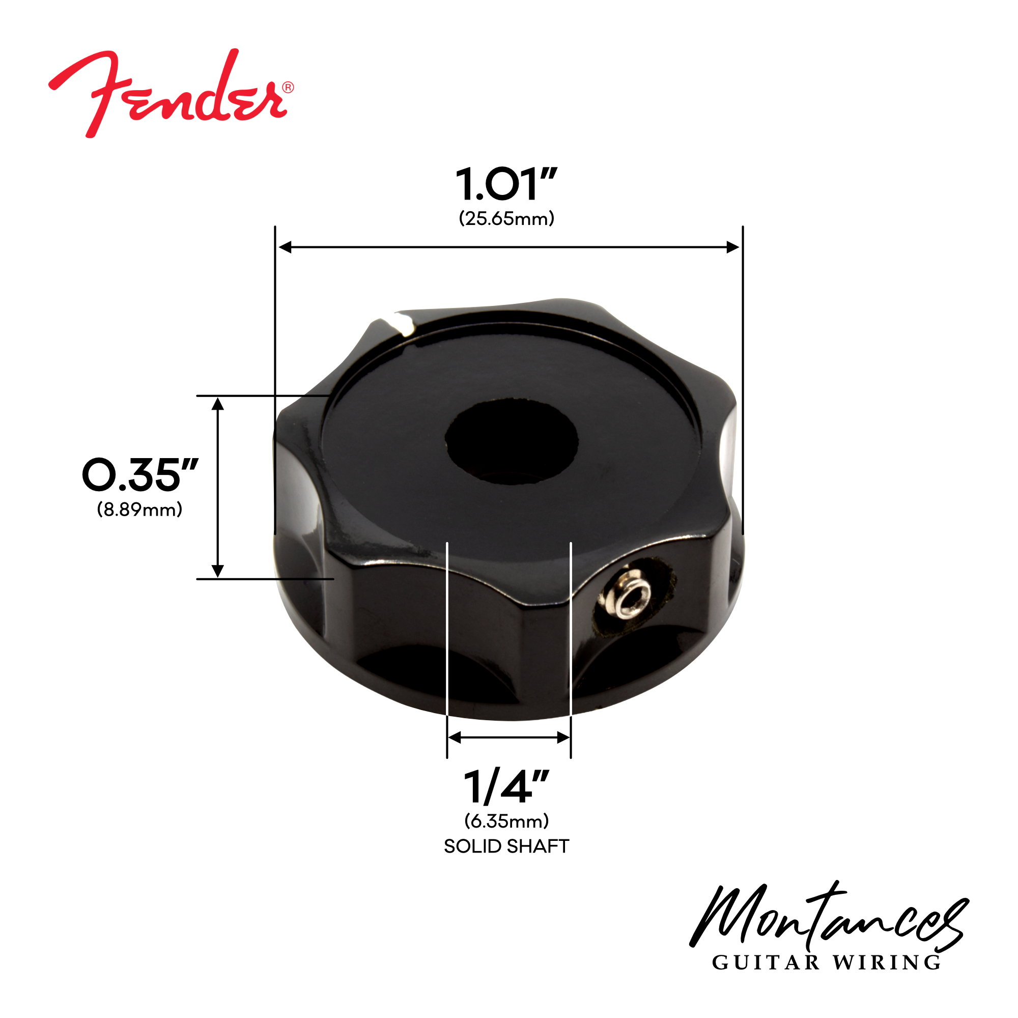 Fender® Dual Concentric Knobs For Jazz Bass