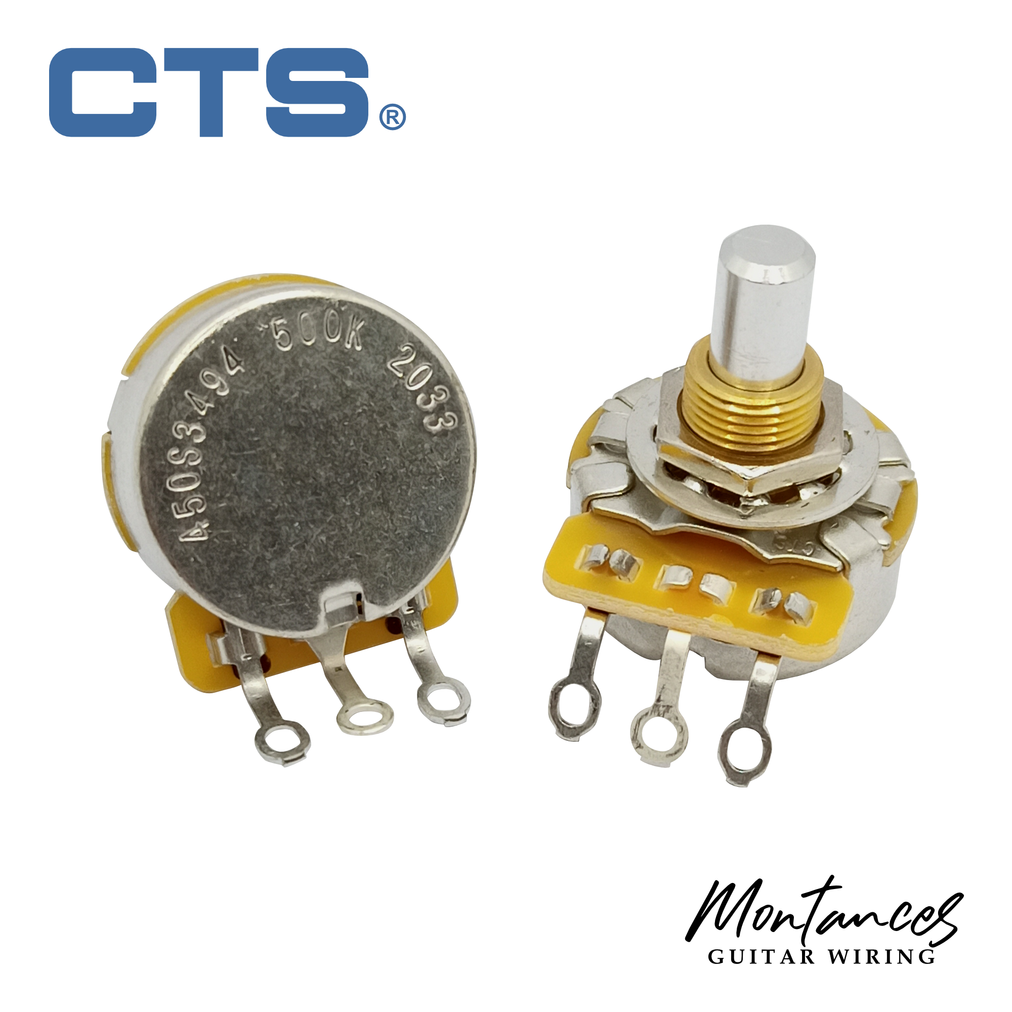 CTS® Premium US ¼” Short Length Full-Size Potentiometer (Solid Shaft)