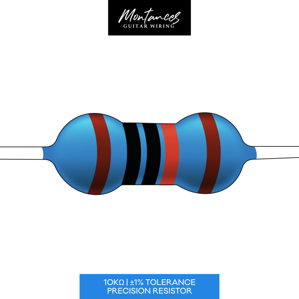Metal Film Precision Resistor 1% Tolerance, 1/4 Watt, 1k to 10k Ohms