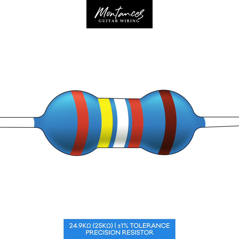 Metal Film Precision Resistor 1% Tolerance, 1/4 Watt, 12K to 100K Ohms