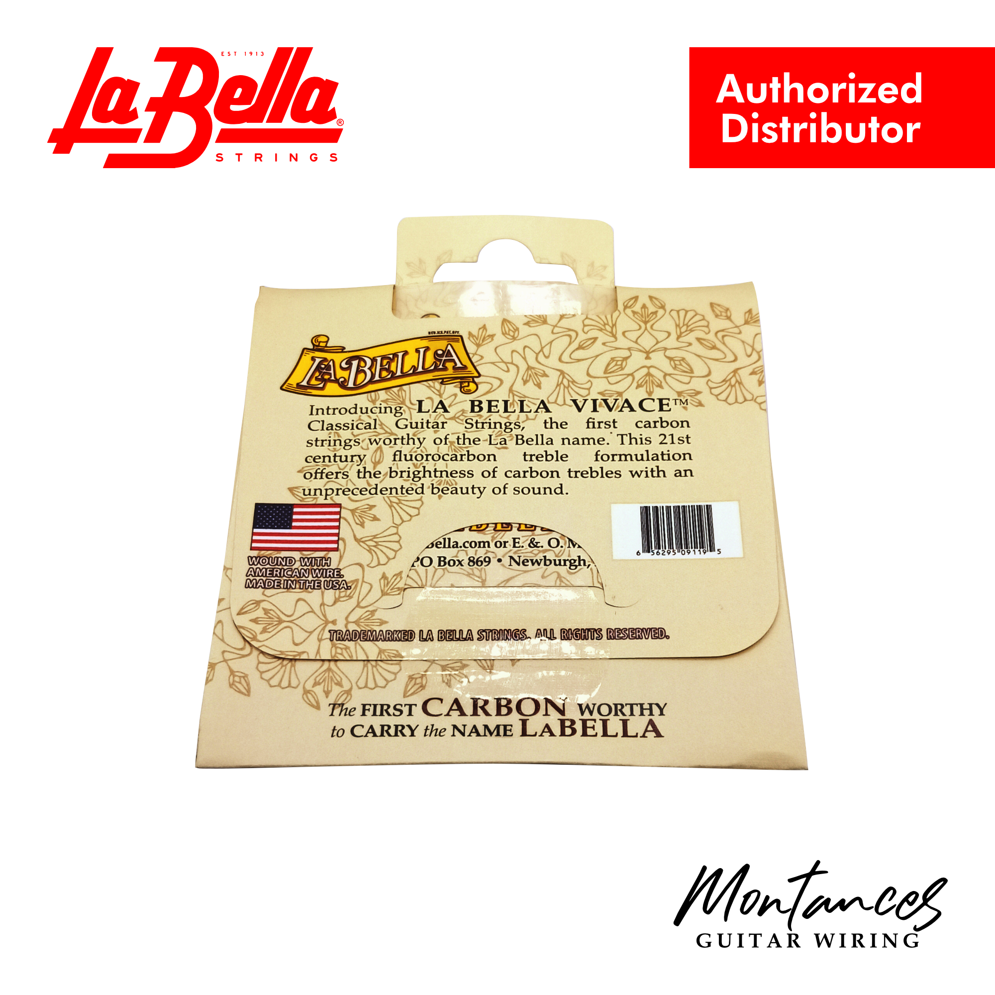 VIV-H La Bella Vivace Fluorocarbon Hard Tension - Classical Guitar Strings