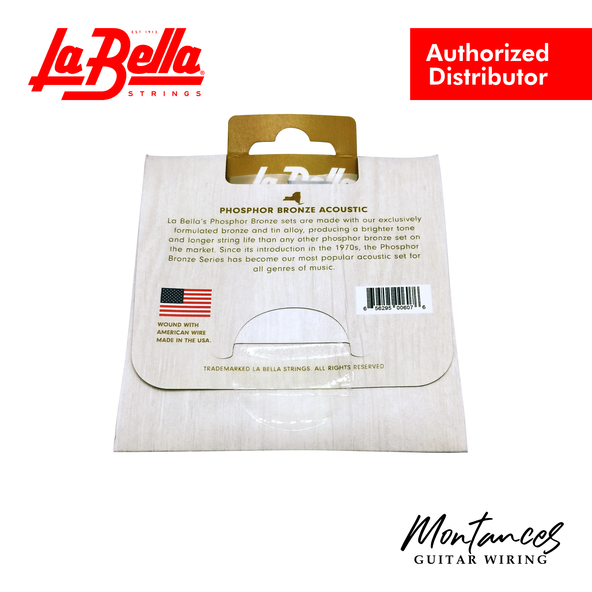 La Bella 7GPT Phosphor Bronze - Extra Light - Acoustic Guitar Strings