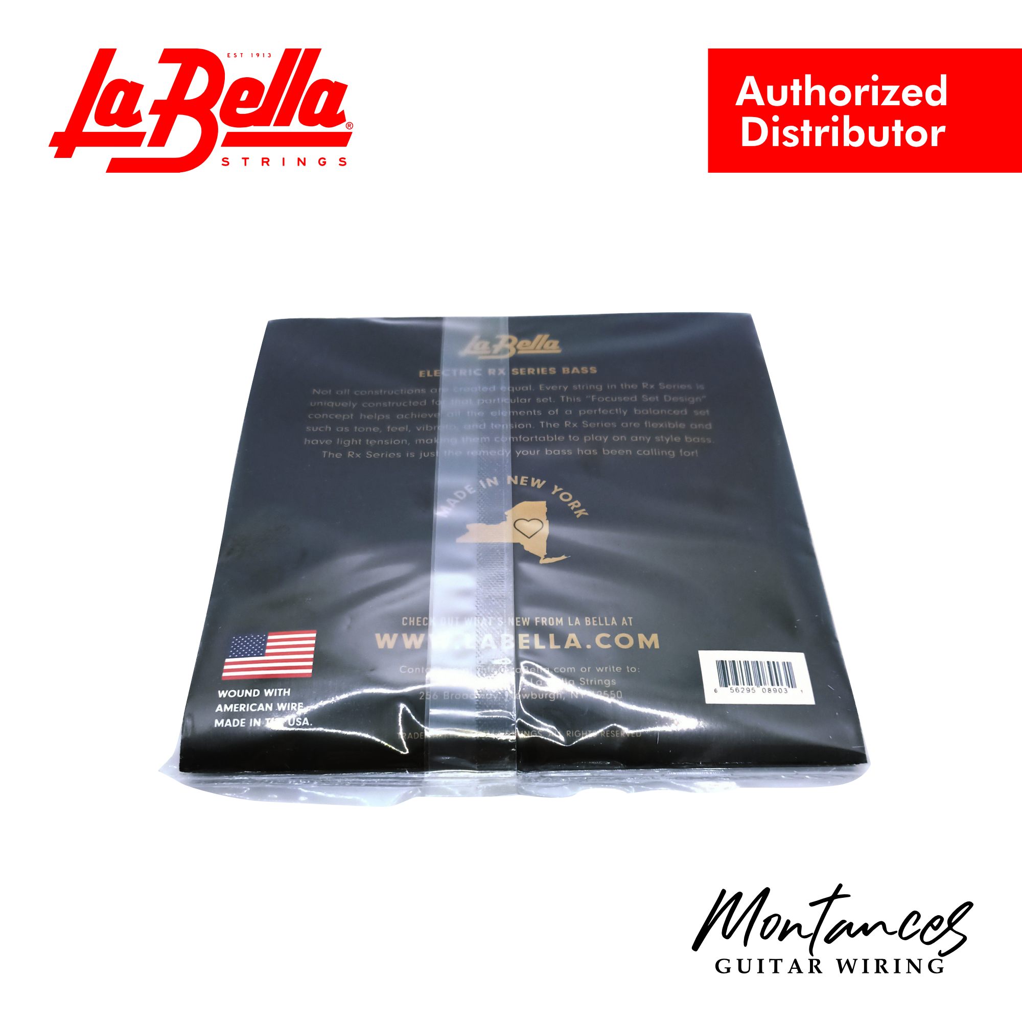La Bella RX-N4D Rx Nickel 45-65-85-105 – 4-String Bass Guitar Strings | Nickel-Plated Roundwound | Standard Long Scale | Made in USA