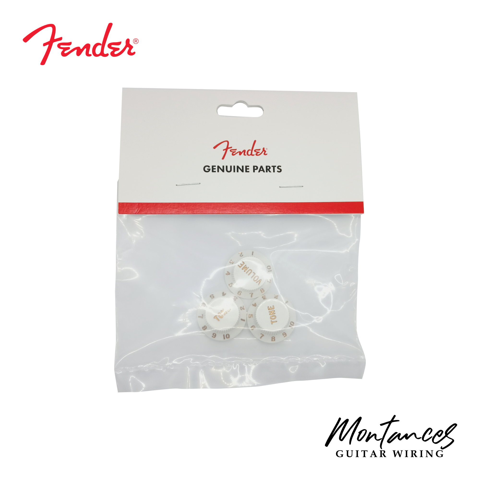 Fender® Stratocaster Knobs Push-on type, 1 volume 2 tone (Made In USA)