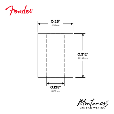 Pickup Tubing, Original Fender®, rubber material