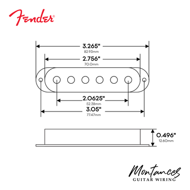 Pickup Cover Fender®, for Stratocaster (3pcs)
