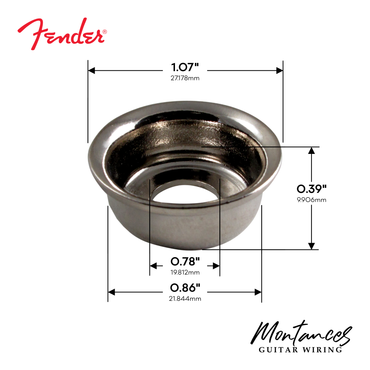Jack Plate for Fender® Telecaster, Nickel