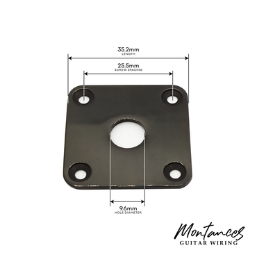 Jack Plate Square Flat Metal