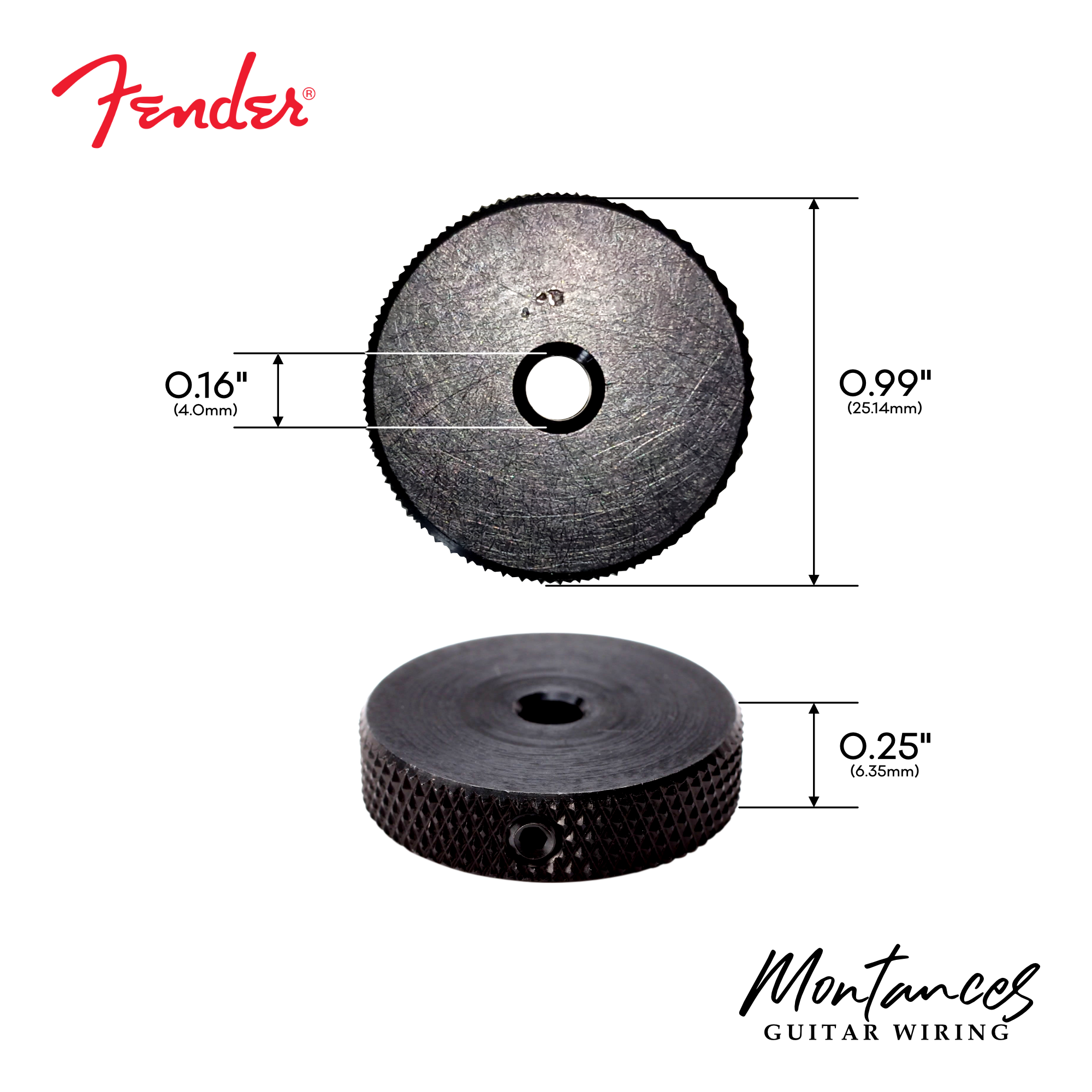 Fender® Metal Roller for Jaguar® / Jazzmaster® Guitars
