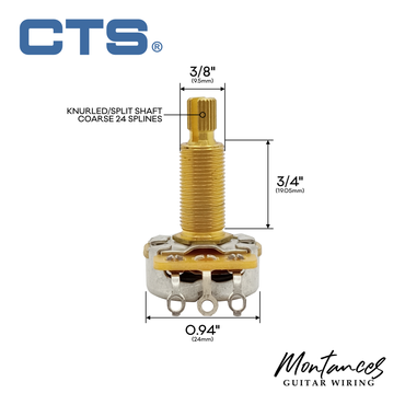 CTS® US ¾” Long Length Full-Size Potentiometer