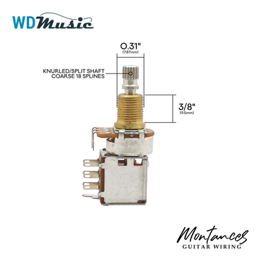 WD® ⅜” Standard Length Push Push Potentiometer Made in USA
