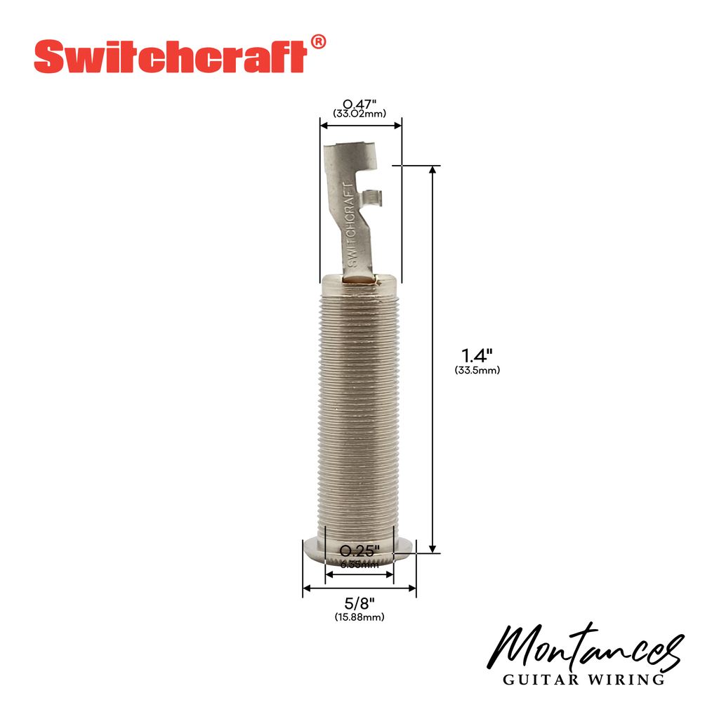 Switchcraft Output Jack Barrel Type made in USA | Montances