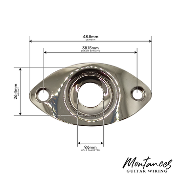 Jack Plate Oval Curved Metal