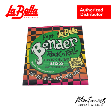 La Bella BJ1252 Jazz Bender Electric Guitar Strings – 12–52 | Wound 3rd | Vintage Nickel Roundwound | Jazz Tension | Made in USA
