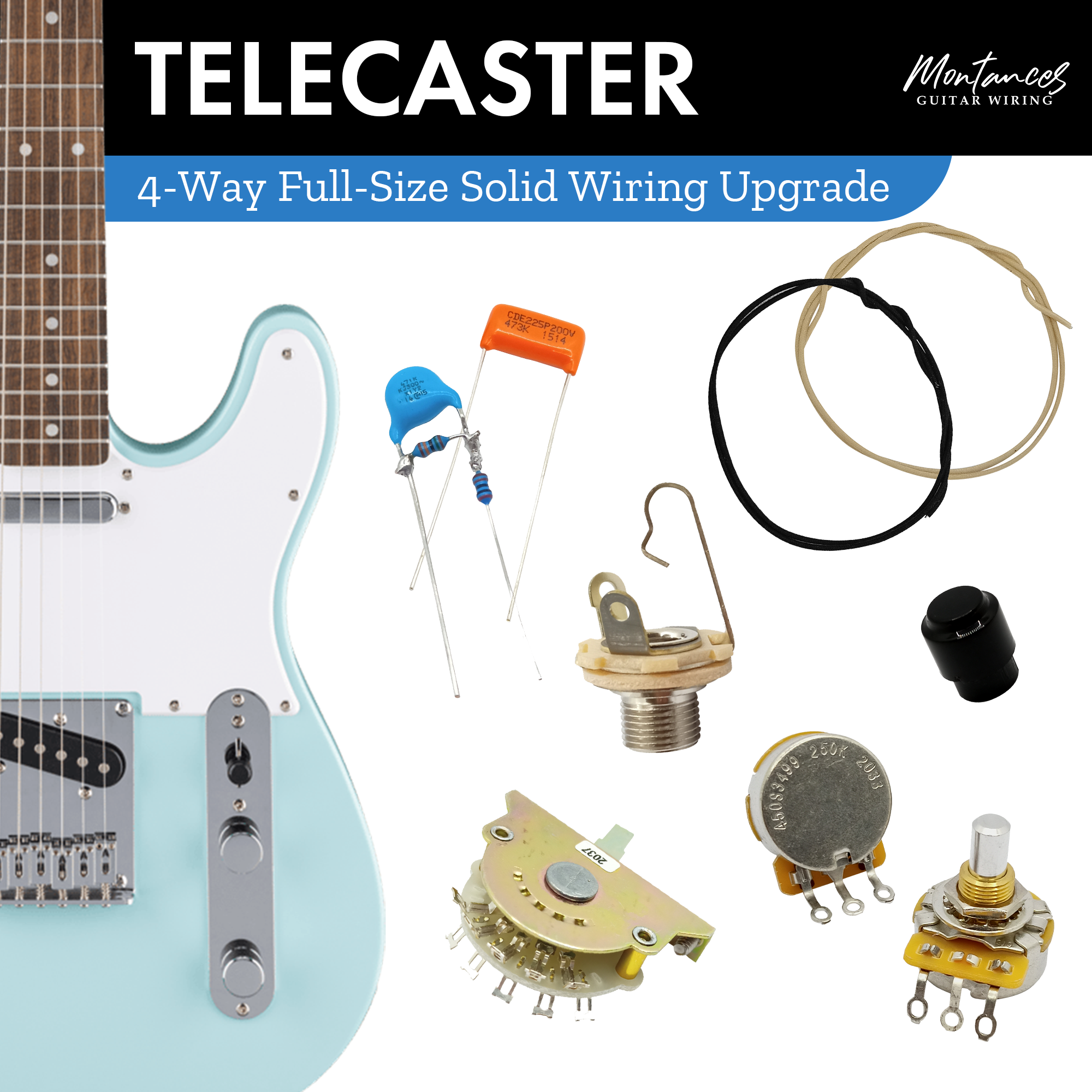 Tele 4-way Wiring Kit US Parts
