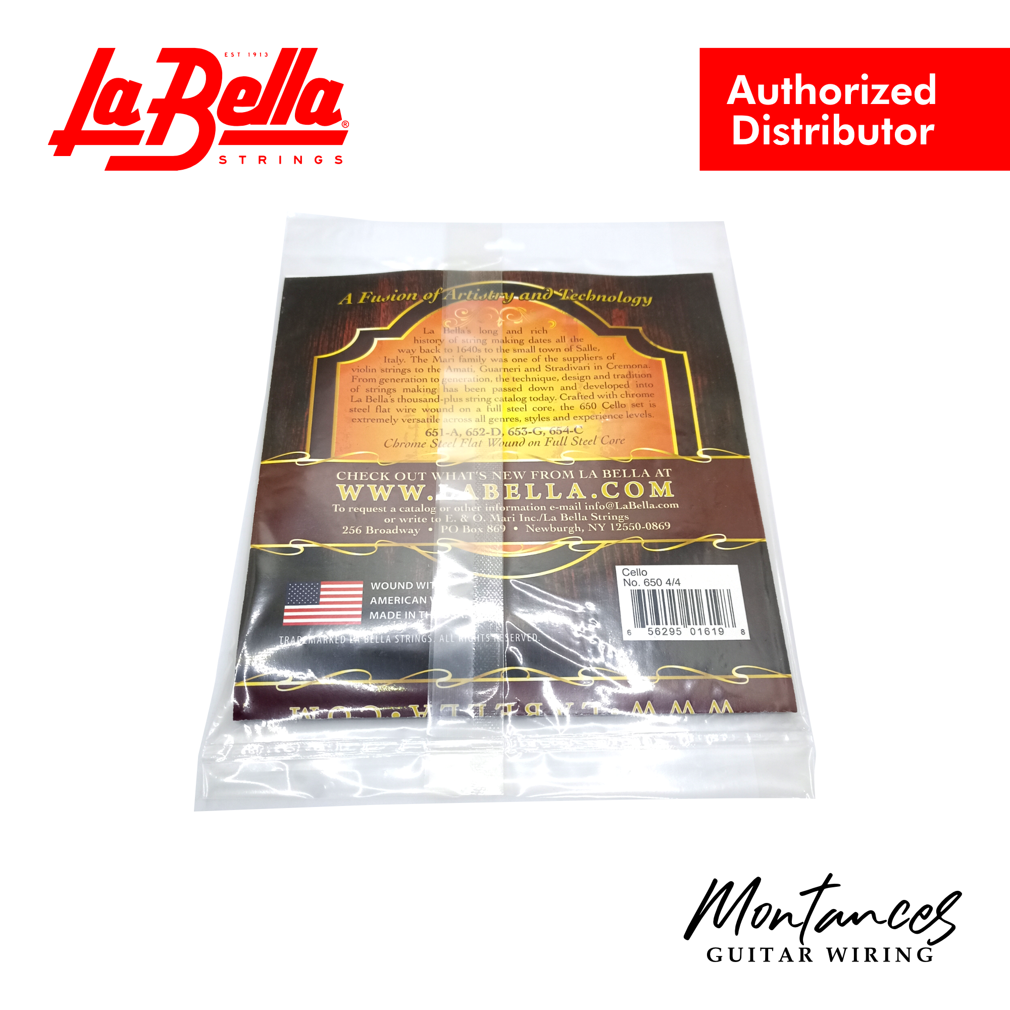 La Bella® 650-4/4 Cello String Set