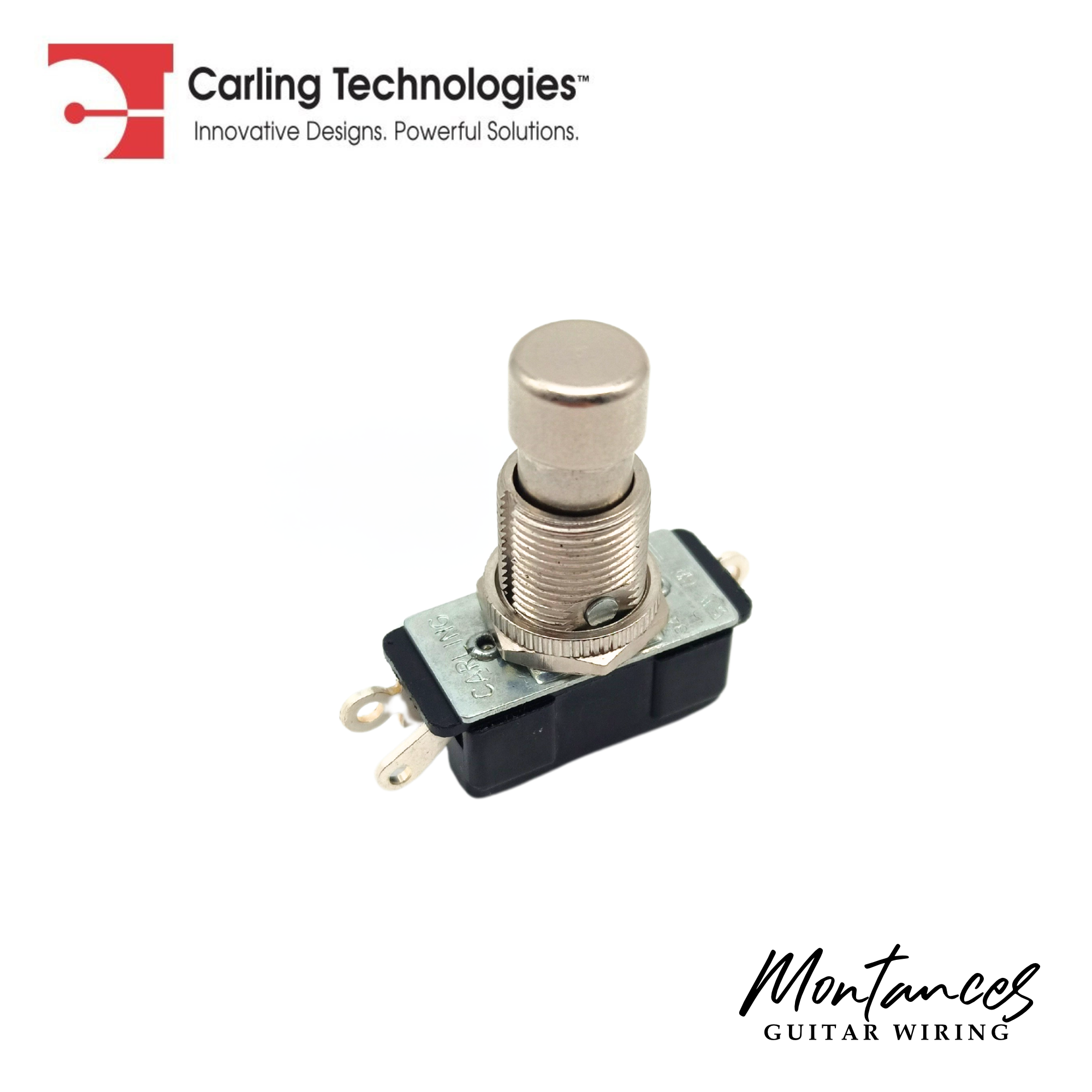 Footswitch - Carling 112-P, SPDT Latching Footswitch for Guitar Pedals and Stomp Boxes