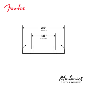 Fender® Thumb rest for J-Bass and P-Bass, black color